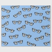 Eyebollen en glazen op poka Dots Wrapping Paper Cadeaupapier (Vlak)