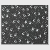 Eyebollen en glazen op poka Dots Wrapping Paper Cadeaupapier (Vlak)