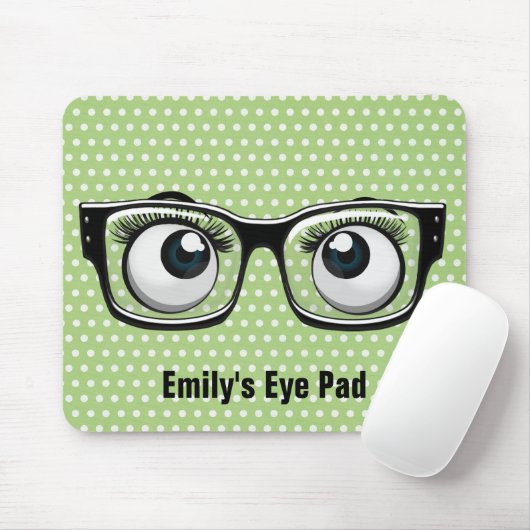 Eyebollen met eierlassen op pokstippen muismat (Met muis)