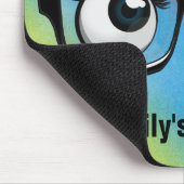 Eyebollen met eierlassen op regenboog muismat (Hoek)