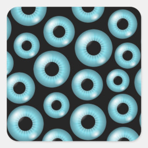 Eyebollen Vierkante Sticker
