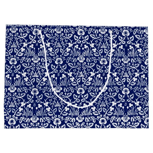 Eyebright Pattern, William Morris Large Gift Bag Groot Cadeauzakje (Achterkant)