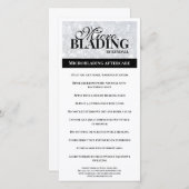 Eyebrow Aftercare Simple Black Silver Instruction Bedankkaart (Voorkant / Achterkant)