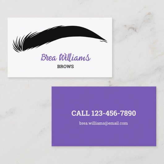 Eyebrow Brows Microblading Visitekaartje (Voorkant / Achterkant)