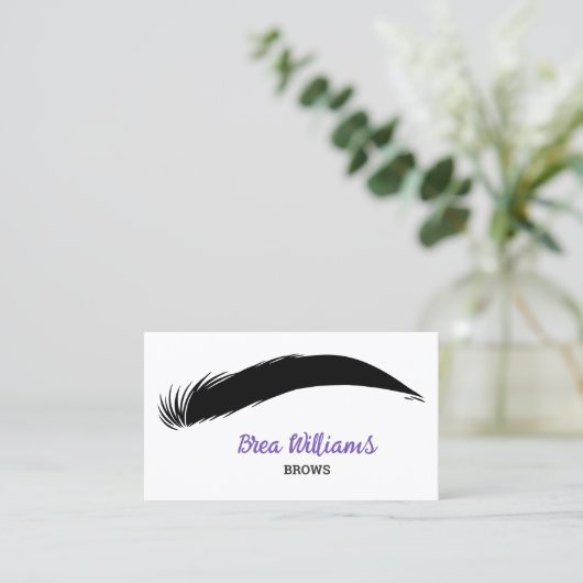 Eyebrow Brows Microblading Visitekaartje (Staand voorkant)