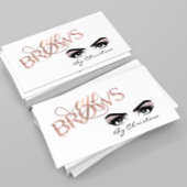 Eyebrow Eye Roos Gold Threading Microblading Visitekaartje