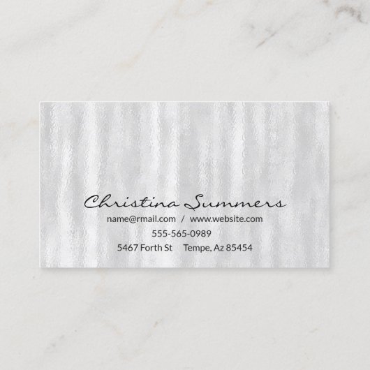 Eyebrow Eye Roos Gold Threading Microblading Visitekaartje (Achterkant)