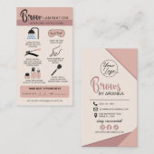 Eyebrow Lamination Instructions Business Visitekaartje (Voorkant / Achterkant)