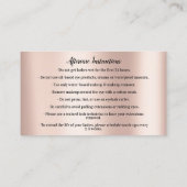 Eyebrow Micorblade Logo Aftercare Roos Logo Kroon Visitekaartje (Achterkant)