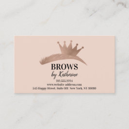 Eyebrow Micorblade Logo Aftercare Roos Logo Royal Visitekaartje