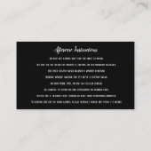 Eyebrow Micorblading Aftercare Crown Black Royal Visitekaartje (Achterkant)