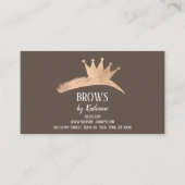 Eyebrow Micorblading Aftercare Crown Roos Visitekaartje (Voorkant)