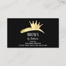 Eyebrow Micorblading Aftercare Gold Crown Visitekaartje
