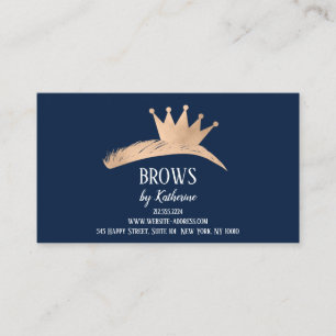 Eyebrow Micorblading Aftercare Navy Roos Visitekaartje