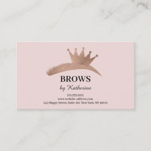 Eyebrow Micorblading Logo Aftercare Crown Roos Visitekaartje