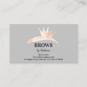 Eyebrow Micorblading Logo Aftercare Instruction Visitekaartje (Voorkant)