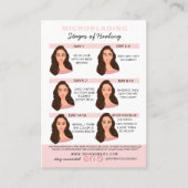Eyebrow Microblading Aftercare Instructies Visitekaartje (Voorkant)