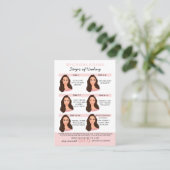 Eyebrow Microblading Aftercare Instructies Visitekaartje (Staand voorkant)