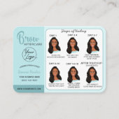 Eyebrow Microblading Aftercare Instructions Busine Visitekaartje (Voorkant)