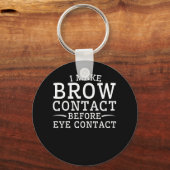 Eyebrow Microblading maakt Brow Contact Sleutelhanger (Voorkant)