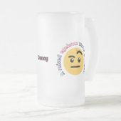 Eyebrow Sass: A Raised Eyebrow Works Wonders Matglas Bierpul (Voorkant rechts)