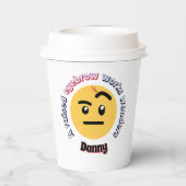 Eyebrow Sass: A Raised Eyebrow Works Wonders Papieren Bekers (Achterkant)