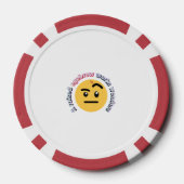 Eyebrow Sass: A Raised Eyebrow Works Wonders Poker Chips (Achterkant)