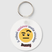 Eyebrow Sass: A Raised Eyebrow Works Wonders Sleutelhanger (Voorkant)