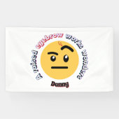 Eyebrow Sass: A Raised Eyebrow Works Wonders Spandoek (Horizontaal)