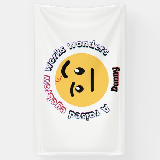 Eyebrow Sass: A Raised Eyebrow Works Wonders Spandoek (Verticaal)