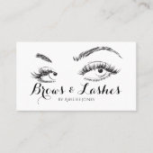 Eyebrows & Eyelash Extensions Salon Visitekaartje (Voorkant)