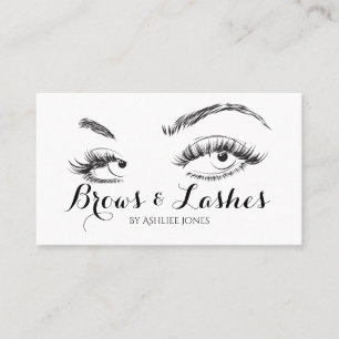 Eyebrows & Eyelash Extensions Salon Visitekaartje