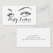 Eyebrows & Eyelash Extensions Salon Visitekaartje (Voorkant / Achterkant)