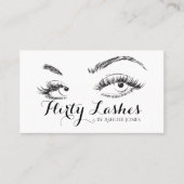 Eyebrows & Eyelash Extensions Salon Visitekaartje (Voorkant)