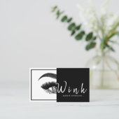 Eyebrows & Eyelashes Studio Salon Visitekaartje (Staand voorkant)
