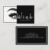 Eyebrows & Eyelashes Studio Salon Visitekaartje (Voorkant / Achterkant)