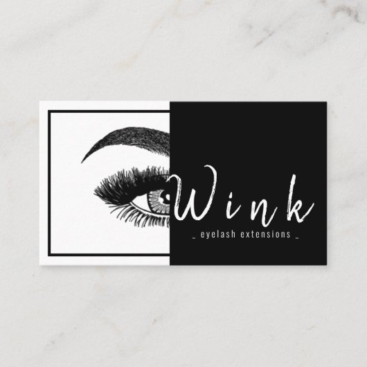 Eyebrows & Eyelashes Studio Salon Visitekaartje (Voorkant)