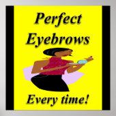 Eyebrows Haircut Sale Poster Matte (Voorkant)