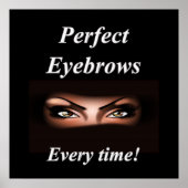 Eyebrows Haircut Sale Poster Matte (Voorkant)