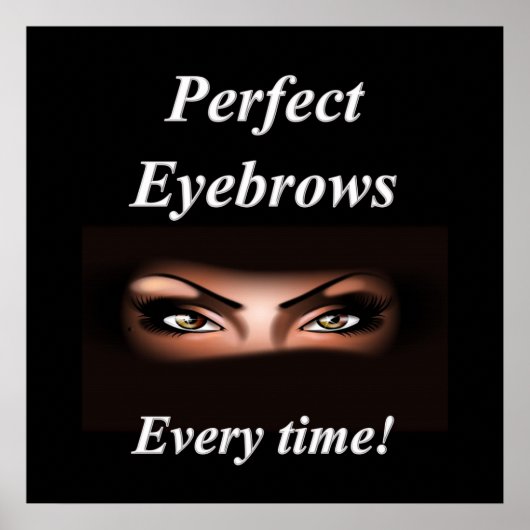 Eyebrows Haircut Sale Poster Matte (Voorkant)