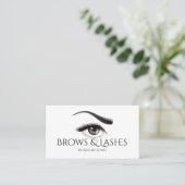 Eyebrows Microblading & Eyelash Extensions Salon Visitekaartje (Staand voorkant)