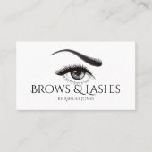 Eyebrows Microblading & Eyelash Extensions Salon Visitekaartje (Voorkant)