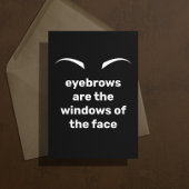 Eyebrows Pun Sympathinekaart Kaart