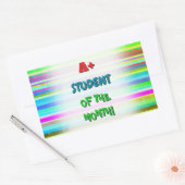 Eyecatching "A+ STUDENT VAN DE MAAND!" Sticker (Envelop)
