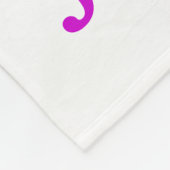 Eyecatching Artistic Line Pattern Butterfly + Name Fleece Deken (Hoek)