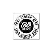 Eyecatching Bold Verdrietig Ronde Gepersonaliseerd Rubberstempel (Afrduk)