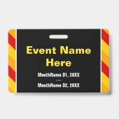 Eyecatching "CONFERENCE OFFICIAL"-badge Badge (Achterkant)