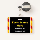 Eyecatching "CONFERENCE OFFICIAL"-badge Badge (Achterkant met intrekbare)