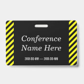 Eyecatching "CONFERENTIE ADMIN!" badge (Achterkant)