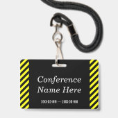 Eyecatching "CONFERENTIE ADMIN!" badge (Achterkant met koord)